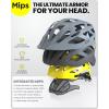 imageOutdoorMaster Gem Recreational MIPS Cycling Helmet  Two Removable Liners ampamp Ventilation in MultiEnvironment  Bike Helmet in Mountain Motorway for Youth ampamp AdultAqua Blue