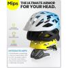 imageOutdoorMaster Gem Recreational MIPS Cycling Helmet  Two Removable Liners ampamp Ventilation in MultiEnvironment  Bike Helmet in Mountain Motorway for Youth ampamp AdultBlue White Gradient