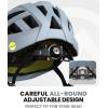 imageOutdoorMaster Gem Recreational MIPS Cycling Helmet  Two Removable Liners ampamp Ventilation in MultiEnvironment  Bike Helmet in Mountain Motorway for Youth ampamp AdultAqua Blue