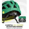 imageOutdoorMaster Gem Recreational MIPS Cycling Helmet  Two Removable Liners ampamp Ventilation in MultiEnvironment  Bike Helmet in Mountain Motorway for Youth ampamp AdultYellow Green Gradient