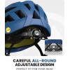 imageOutdoorMaster Gem Recreational MIPS Cycling Helmet  Two Removable Liners ampamp Ventilation in MultiEnvironment  Bike Helmet in Mountain Motorway for Youth ampamp AdultOcean Blue