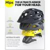 imageOutdoorMaster Gem Recreational MIPS Cycling Helmet  Two Removable Liners ampamp Ventilation in MultiEnvironment  Bike Helmet in Mountain Motorway for Youth ampamp AdultMidnight Blue