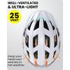 imageOutdoorMaster Gem Recreational MIPS Cycling Helmet  Two Removable Liners ampamp Ventilation in MultiEnvironment  Bike Helmet in Mountain Motorway for Youth ampamp AdultChalk Cliff