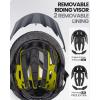 imageOutdoorMaster Gem Recreational MIPS Cycling Helmet  Two Removable Liners ampamp Ventilation in MultiEnvironment  Bike Helmet in Mountain Motorway for Youth ampamp AdultMidnight Blue