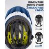 imageOutdoorMaster Gem Recreational MIPS Cycling Helmet  Two Removable Liners ampamp Ventilation in MultiEnvironment  Bike Helmet in Mountain Motorway for Youth ampamp AdultOcean Blue