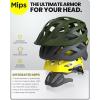 imageOutdoorMaster Gem Recreational MIPS Cycling Helmet  Two Removable Liners ampamp Ventilation in MultiEnvironment  Bike Helmet in Mountain Motorway for Youth ampamp AdultPalm Green