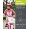 imageOutdoorMaster Kids Bike Helmet  from Toddler to Youth Sizes  Adjustable Safety Unicorn Helmet for Children Age 315 14 Vents for MultiSportPink Christmas Tree