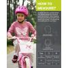 imageOutdoorMaster Kids Bike Helmet  from Toddler to Youth Sizes  Adjustable Safety Unicorn Helmet for Children Age 315 14 Vents for MultiSportRainbow Unicorn