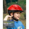 imageOutdoorMaster Kids Bike Helmet  from Toddler to Youth Sizes  Adjustable Safety Unicorn Helmet for Children Age 315 14 Vents for MultiSportSolid Red