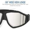imageOutdoorMaster Swim Mask  Wide View Swimming Mask ampamp Goggles Antifog Waterproof BlackBlack With Mirror Lens