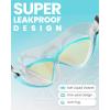imageOutdoorMaster Swim Mask  Wide View Swimming Mask ampamp Goggles Antifog Waterproof BlackBlue Frame Blue Mirror Len