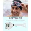 imageOutdoorMaster Swim Mask  Wide View Swimming Mask ampamp Goggles Antifog Waterproof BlackGreen Frame Mirror Len