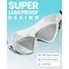 imageOutdoorMaster Swim Mask  Wide View Swimming Mask ampamp Goggles Antifog Waterproof BlackGreen Frame Mirror Len