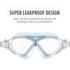 imageOutdoorMaster Swim Mask  Wide View Swimming Mask ampamp Goggles Antifog Waterproof BlackLight Blue