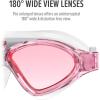 imageOutdoorMaster Swim Mask  Wide View Swimming Mask ampamp Goggles Antifog Waterproof BlackPink