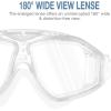 imageOutdoorMaster Swim Mask  Wide View Swimming Mask ampamp Goggles Antifog Waterproof BlackWhite