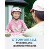 imageOutdoorMaster Youth ampamp Kids Bike Helmet  Adjustable MultiSports Skateboard Helmet with Removable Liners for Balance Bike Toddler Scooter One Wheel HoverboardPink Red Gradient