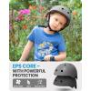 imageOutdoorMaster Youth ampamp Kids Bike Helmet  Adjustable MultiSports Skateboard Helmet with Removable Liners for Balance Bike Toddler Scooter One Wheel HoverboardGrey