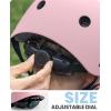 imageOutdoorMaster Youth ampamp Kids Bike Helmet  Adjustable MultiSports Skateboard Helmet with Removable Liners for Balance Bike Toddler Scooter One Wheel HoverboardPink