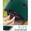 imageOutdoorMaster Youth ampamp Kids Bike Helmet  Adjustable MultiSports Skateboard Helmet with Removable Liners for Balance Bike Toddler Scooter One Wheel HoverboardDeep Green