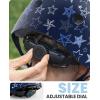 imageOutdoorMaster Youth ampamp Kids Bike Helmet  Adjustable MultiSports Skateboard Helmet with Removable Liners for Balance Bike Toddler Scooter One Wheel HoverboardBlue Stars