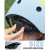 imageOutdoorMaster Youth ampamp Kids Bike Helmet  Adjustable MultiSports Skateboard Helmet with Removable Liners for Balance Bike Toddler Scooter One Wheel HoverboardBlue Shades