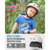 imageOutdoorMaster Youth ampamp Kids Bike Helmet  Adjustable MultiSports Skateboard Helmet with Removable Liners for Balance Bike Toddler Scooter One Wheel HoverboardWhite