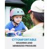 imageOutdoorMaster Youth ampamp Kids Bike Helmet  Adjustable MultiSports Skateboard Helmet with Removable Liners for Balance Bike Toddler Scooter One Wheel HoverboardBlue Pink Shades