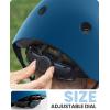 imageOutdoorMaster Youth ampamp Kids Bike Helmet  Adjustable MultiSports Skateboard Helmet with Removable Liners for Balance Bike Toddler Scooter One Wheel HoverboardNavy Blue