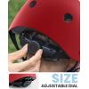 imageOutdoorMaster Youth ampamp Kids Bike Helmet  Adjustable MultiSports Skateboard Helmet with Removable Liners for Balance Bike Toddler Scooter One Wheel HoverboardRed