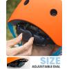 imageOutdoorMaster Youth ampamp Kids Bike Helmet  Adjustable MultiSports Skateboard Helmet with Removable Liners for Balance Bike Toddler Scooter One Wheel HoverboardOrange