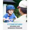 imageOutdoorMaster Youth ampamp Kids Bike Helmet  Adjustable MultiSports Skateboard Helmet with Removable Liners for Balance Bike Toddler Scooter One Wheel HoverboardDark Blue