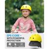 imageOutdoorMaster Youth ampamp Kids Bike Helmet  Adjustable MultiSports Skateboard Helmet with Removable Liners for Balance Bike Toddler Scooter One Wheel HoverboardYellow
