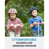 imageOutdoorMaster Youth ampamp Kids Bike Helmet  Adjustable MultiSports Skateboard Helmet with Removable Liners for Balance Bike Toddler Scooter One Wheel HoverboardPink Hearts