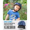 imageOutdoorMaster Youth ampamp Kids Bike Helmet  Adjustable MultiSports Skateboard Helmet with Removable Liners for Balance Bike Toddler Scooter One Wheel HoverboardBlue Stars