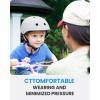 imageOutdoorMaster Youth ampamp Kids Bike Helmet  Adjustable MultiSports Skateboard Helmet with Removable Liners for Balance Bike Toddler Scooter One Wheel HoverboardWhite