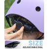 imageOutdoorMaster Youth ampamp Kids Bike Helmet  Adjustable MultiSports Skateboard Helmet with Removable Liners for Balance Bike Toddler Scooter One Wheel HoverboardPurple