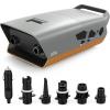imageOutdoorMaster 20PSI High Pressure SUP Air Pump The Cachalot 2 Mini Paddle Board Pump Intelligent Dual Stage Inflation ampamp AutoOff Deflation Function 12V DC Car Connector for Inflatable SUP BoardsCachalot