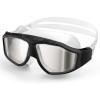 imageOutdoorMaster Swim Mask  Wide View Swimming Mask ampamp Goggles Antifog Waterproof BlackBlack With Mirror Lens