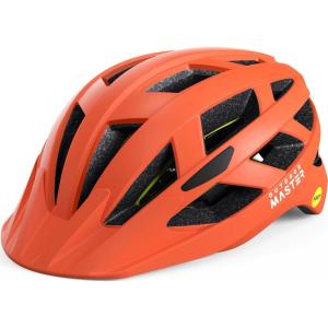 imageOutdoorMaster Gem Recreational MIPS Cycling Helmet  Two Removable Liners ampamp Ventilation in MultiEnvironment  Bike Helmet in Mountain Motorway for Youth ampamp AdultMatte Orange