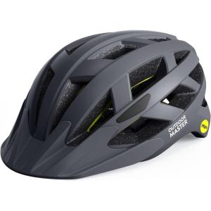 imageOutdoorMaster Gem Recreational MIPS Cycling Helmet  Two Removable Liners ampamp Ventilation in MultiEnvironment  Bike Helmet in Mountain Motorway for Youth ampamp AdultMidnight Blue