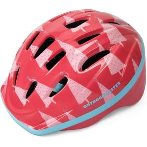 imageOutdoorMaster Kids Bike Helmet  from Toddler to Youth Sizes  Adjustable Safety Unicorn Helmet for Children Age 315 14 Vents for MultiSportPink Christmas Tree