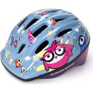 imageOutdoorMaster Kids Bike Helmet  from Toddler to Youth Sizes  Adjustable Safety Unicorn Helmet for Children Age 315 14 Vents for MultiSportRed Birds