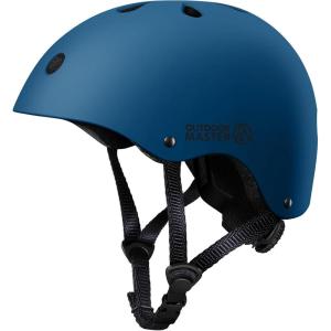 imageOutdoorMaster Youth ampamp Kids Bike Helmet  Adjustable MultiSports Skateboard Helmet with Removable Liners for Balance Bike Toddler Scooter One Wheel HoverboardNavy Blue