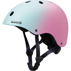 imageOutdoorMaster Youth ampamp Kids Bike Helmet  Adjustable MultiSports Skateboard Helmet with Removable Liners for Balance Bike Toddler Scooter One Wheel HoverboardBlue Pink Shades