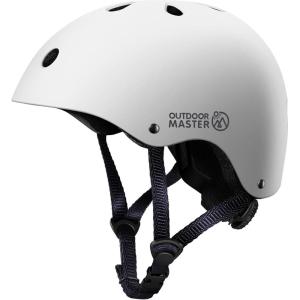 imageOutdoorMaster Youth ampamp Kids Bike Helmet  Adjustable MultiSports Skateboard Helmet with Removable Liners for Balance Bike Toddler Scooter One Wheel HoverboardWhite