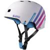 imageOutdoorMaster Skateboard Cycling Helmet  Two Removable Liners Ventilation MultiSport Scooter Roller Skate Inline Skating Rollerblading for Kids Youth ampamp AdultsRainbow Stripey