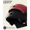 imageOutdoorMaster Skateboard Cycling Helmet  Two Removable Liners Ventilation MultiSport Scooter Roller Skate Inline Skating Rollerblading for Kids Youth ampamp AdultsBlack Red Gradient