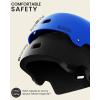 imageOutdoorMaster Skateboard Cycling Helmet  Two Removable Liners Ventilation MultiSport Scooter Roller Skate Inline Skating Rollerblading for Kids Youth ampamp AdultsDeep Blue