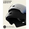imageOutdoorMaster Skateboard Cycling Helmet  Two Removable Liners Ventilation MultiSport Scooter Roller Skate Inline Skating Rollerblading for Kids Youth ampamp AdultsWhite Blue Gradient